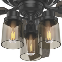 52 inch Bennett Matte Black Ceiling Fan with LED Light Kit and Handheld