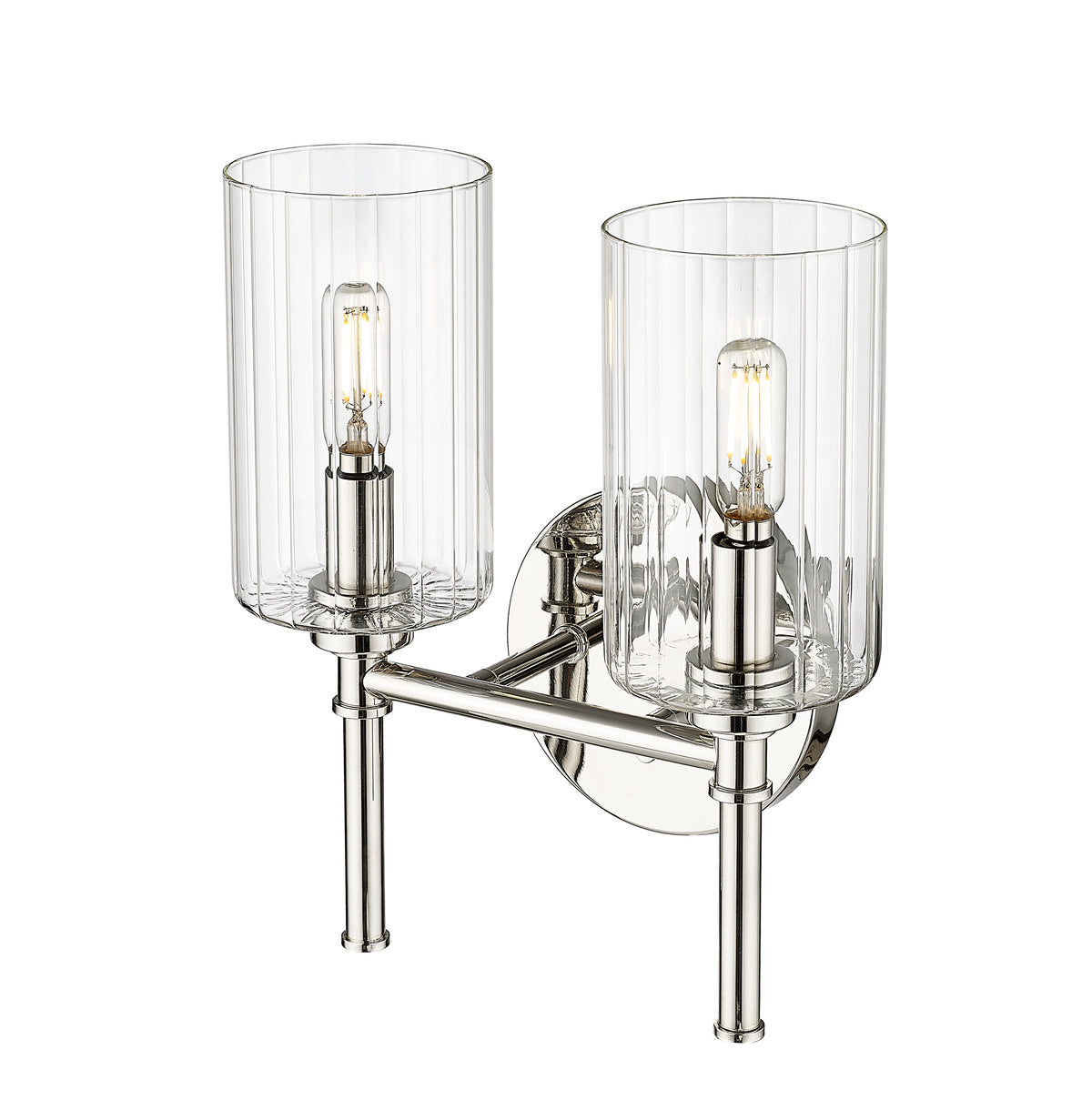 10.5'' Chastine Polished Nickel 2 Light Bath Vanity