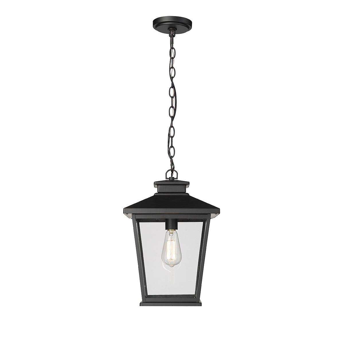 16.3'' Bellmon Powder Coated Black 1 Light Hanging Lantern