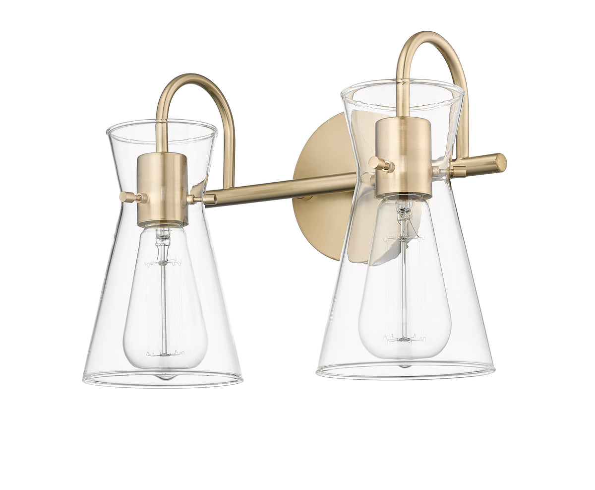 13.4'' Camellia Modern Gold 2 Light Bath Vanity