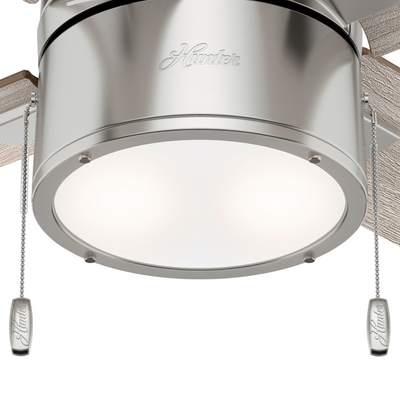52 inch Beck Brushed Nickel Ceiling Fan with LED Light Kit and Pull Chain