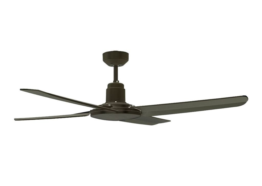 52 Inch IP55 Wet Rated Black Fan with Remote