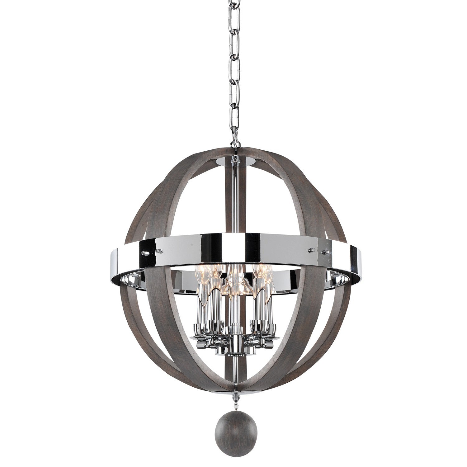 28'' Sharlow 5 Light Polished Chrome Pendant