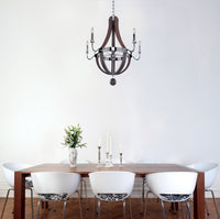 39'' Sharlow 5 Light Polished Chrome Chandelier