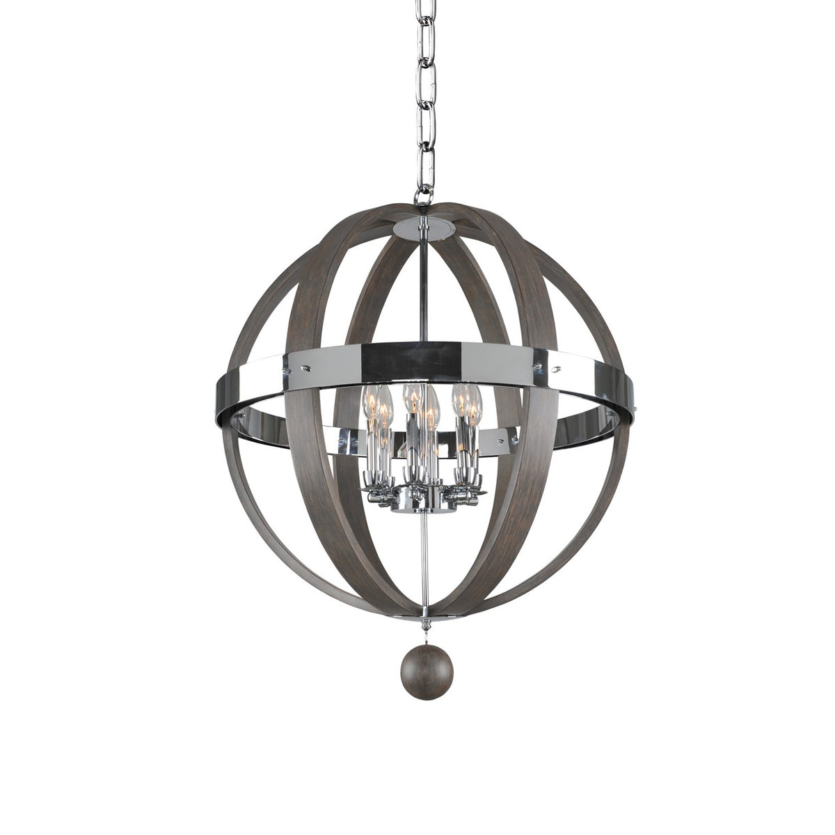 31.5'' Sharlow 6 Light Polished Chrome Chandelier