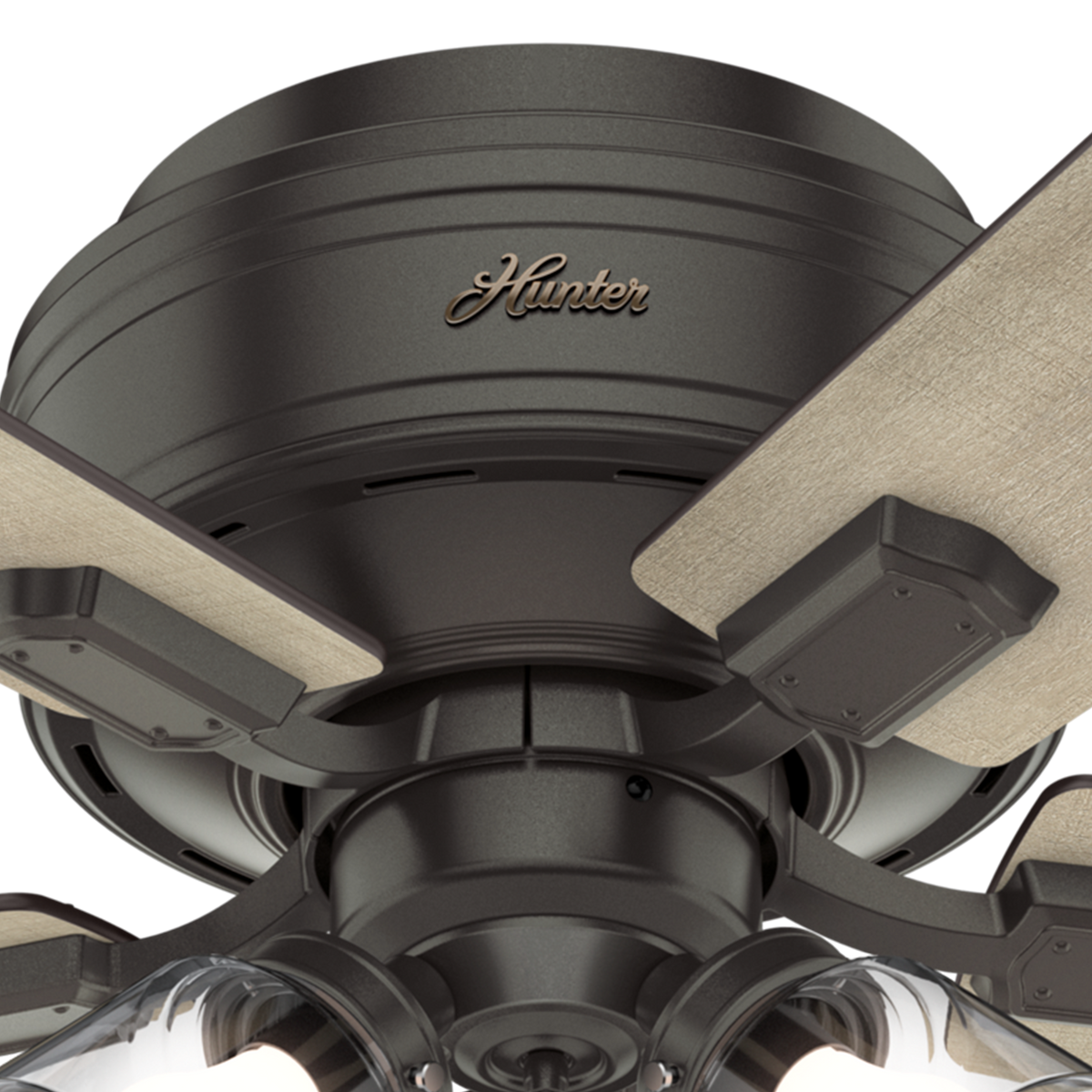 42 inch Crestfield Noble Bronze Low Profile Ceiling Fan with LED Light Kit and Pull Chain