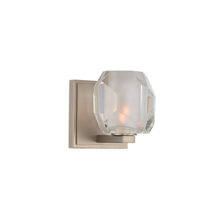 5'' Regent 1 Light Satin Nickel Vanity Light