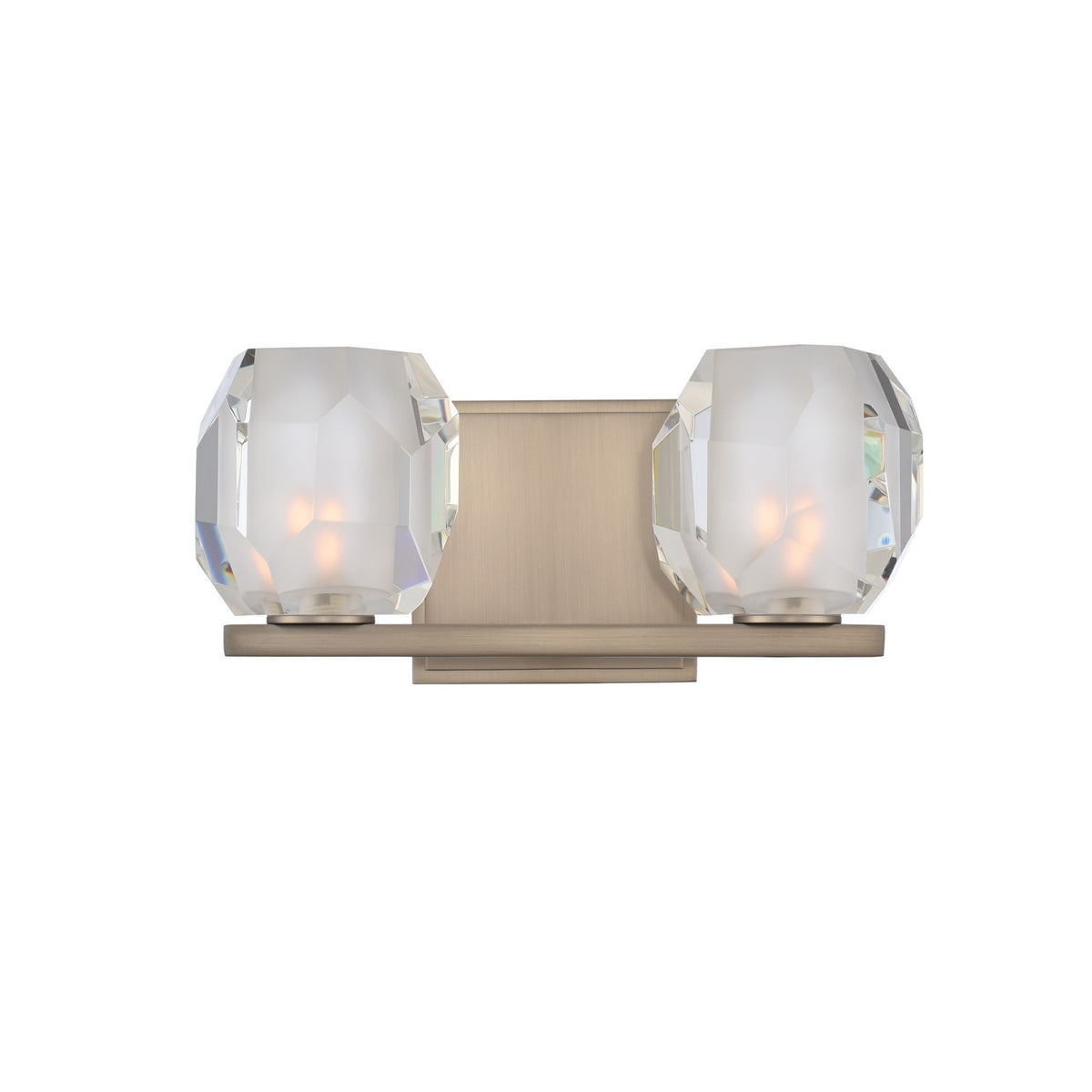 11'' Regent 2 Light Satin Nickel Vanity Light