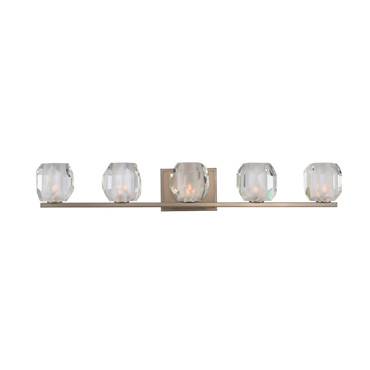 32'' Regent 5 Light Satin Nickel Vanity Light