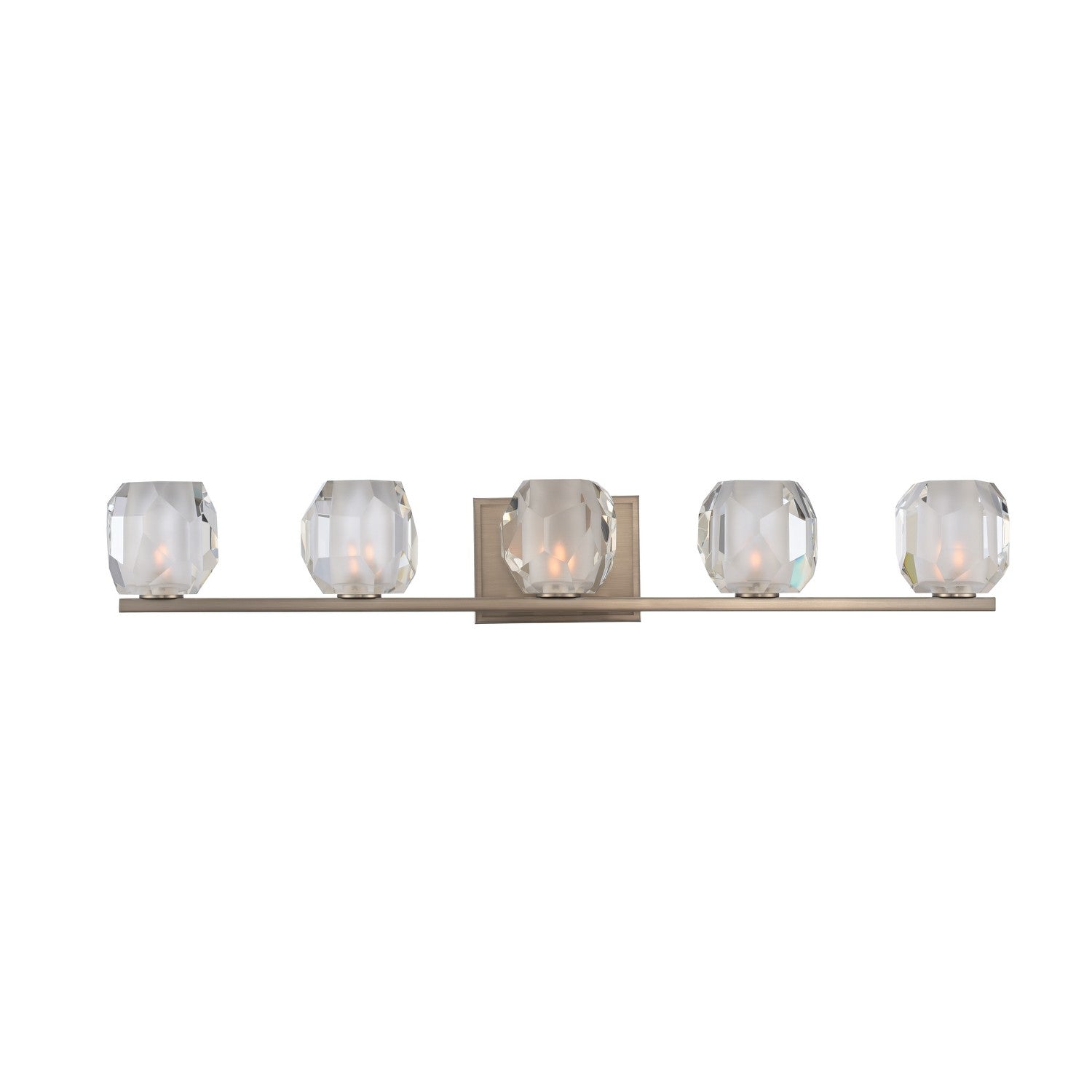 32'' Regent 5 Light Satin Nickel Vanity Light