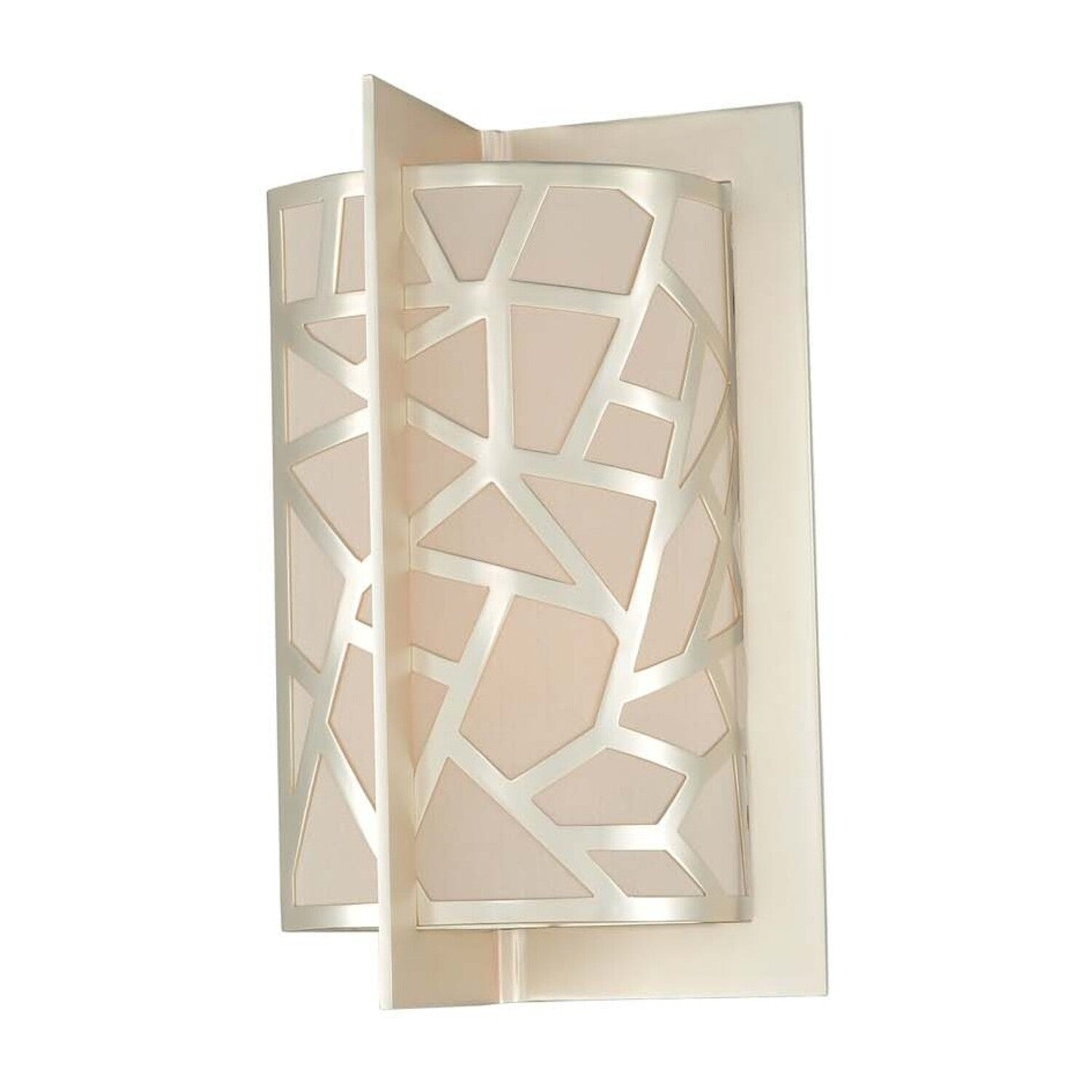 8'' Miramar 2 Light Rose Silver Wall Sconce