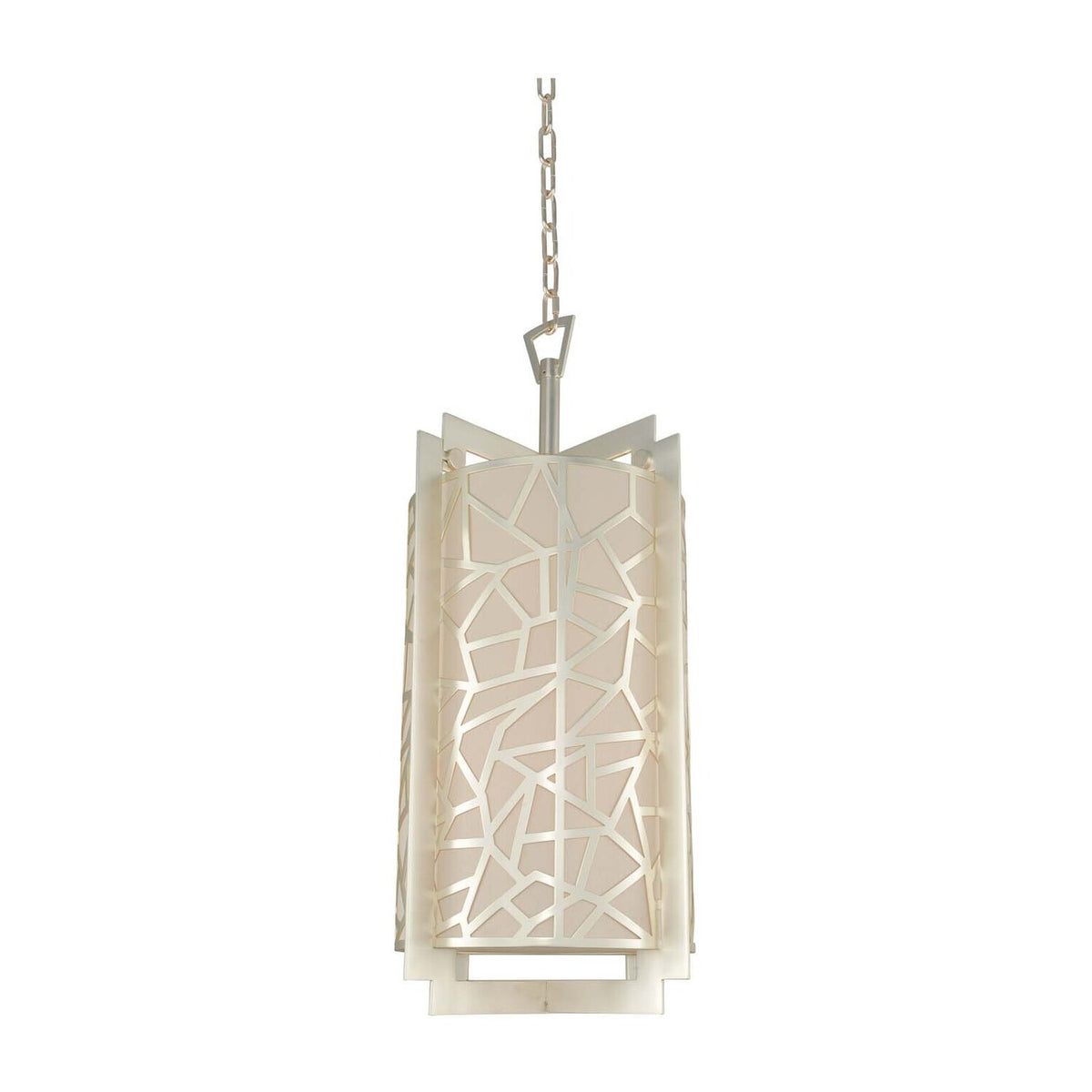 34'' Miramar 8 Light Rose Silver Chandelier