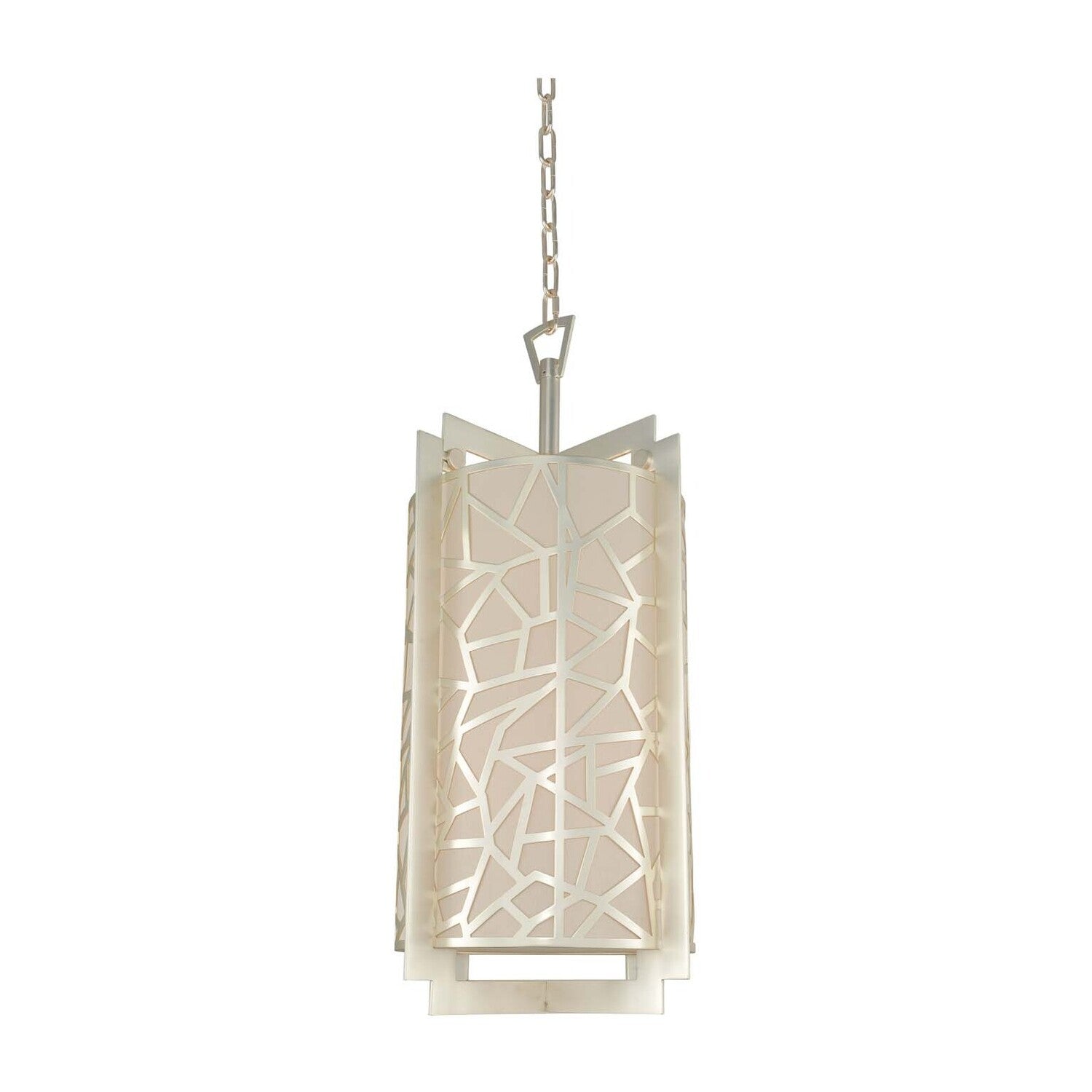 34'' Miramar 8 Light Rose Silver Chandelier