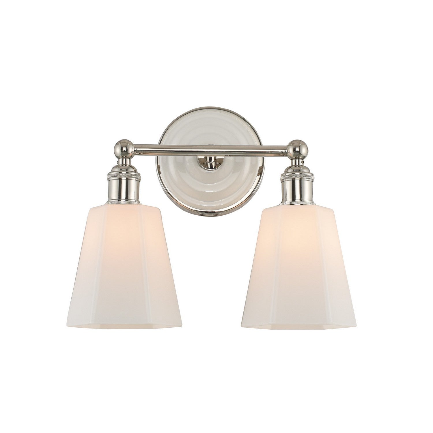 13'' Greenwich 2 Light Polished Nickel Vanity Light