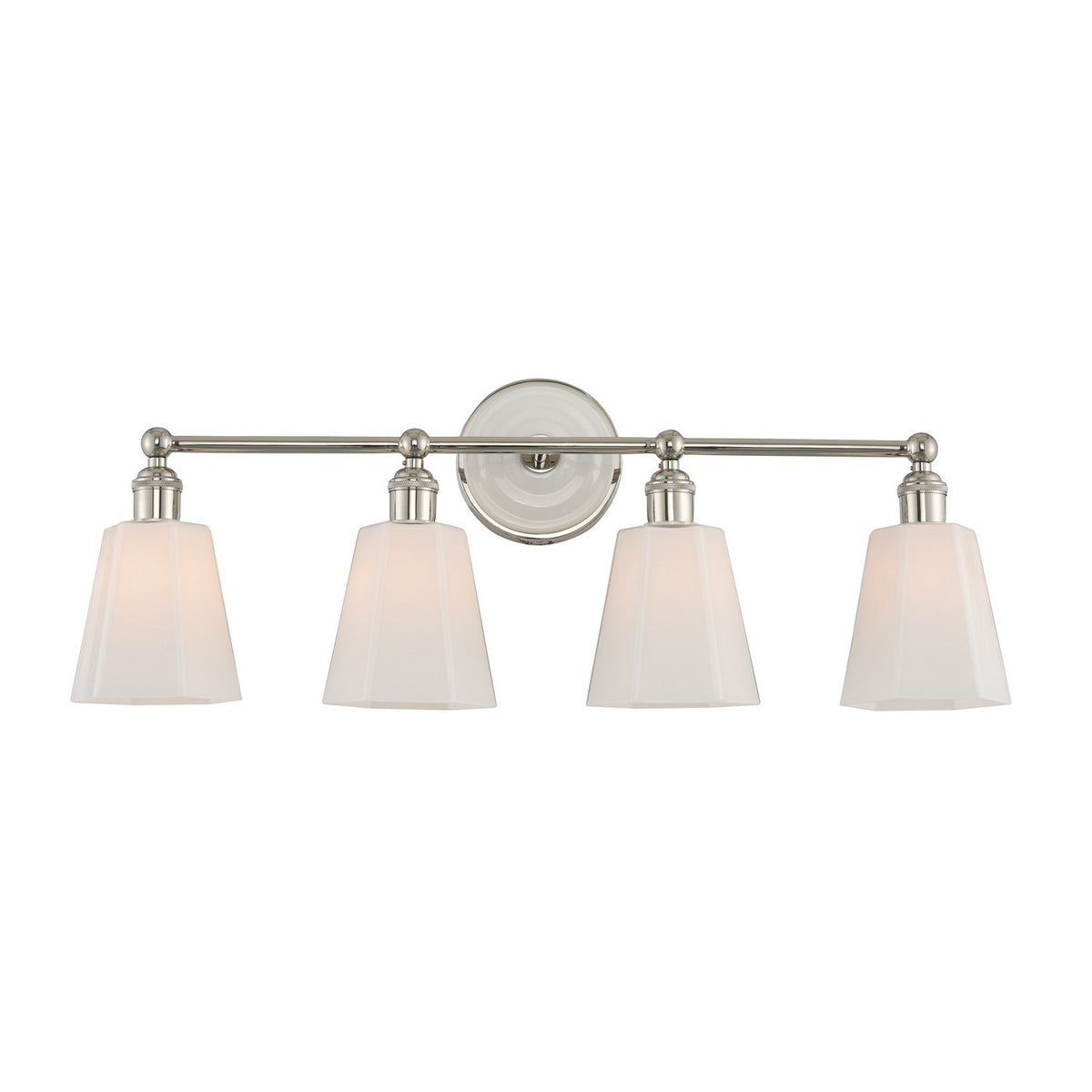 28'' Greenwich 4 Light Polished Nickel Vanity Light