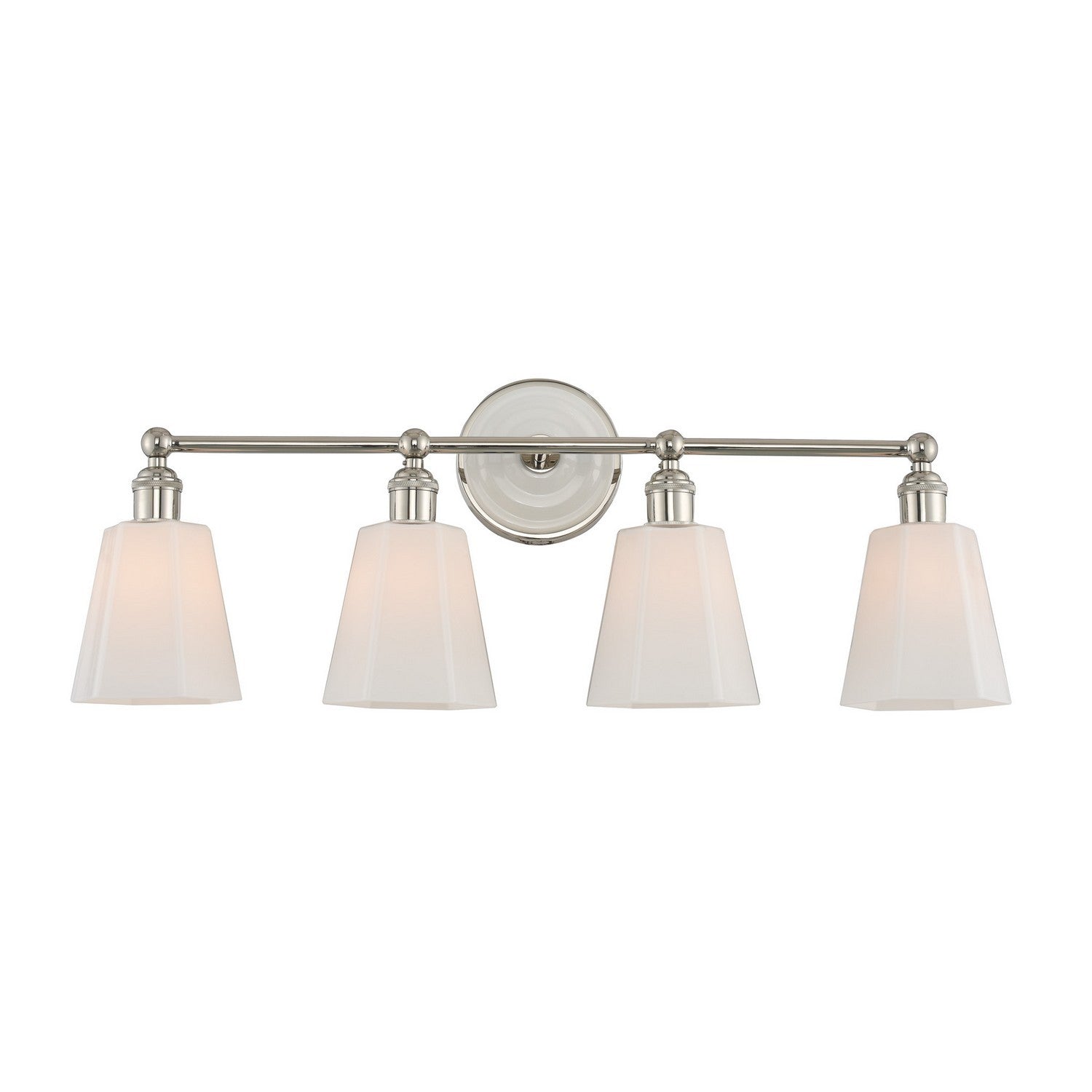 28'' Greenwich 4 Light Polished Nickel Vanity Light