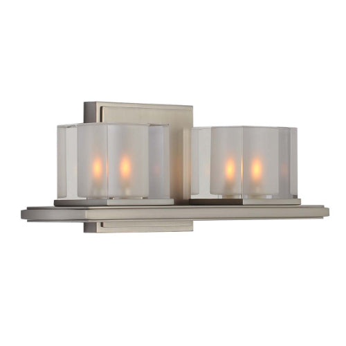 12.5'' Naples 2 Light Satin Nickel Vanity Light