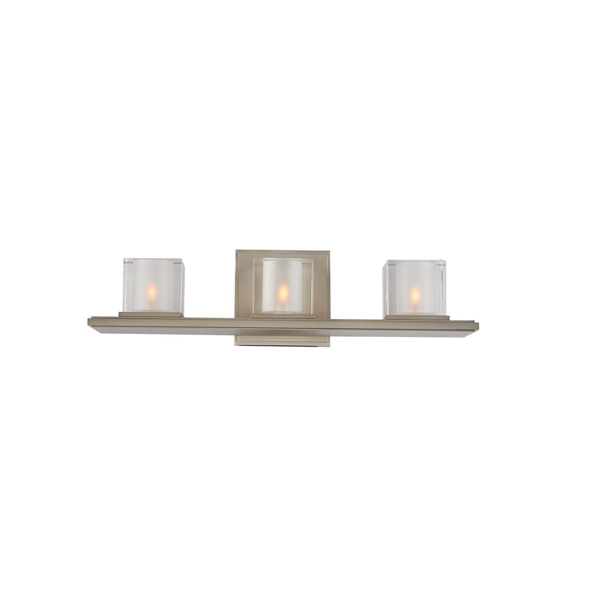 19.5'' Naples 3 Light Satin Nickel Vanity Light