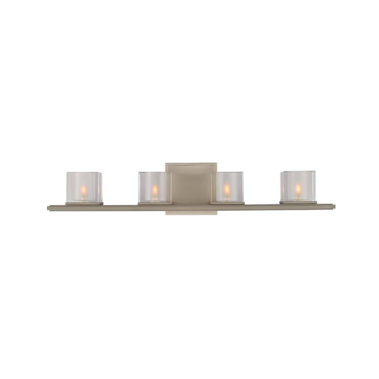 26.5'' Naples 4 Light Satin Nickel Vanity Light