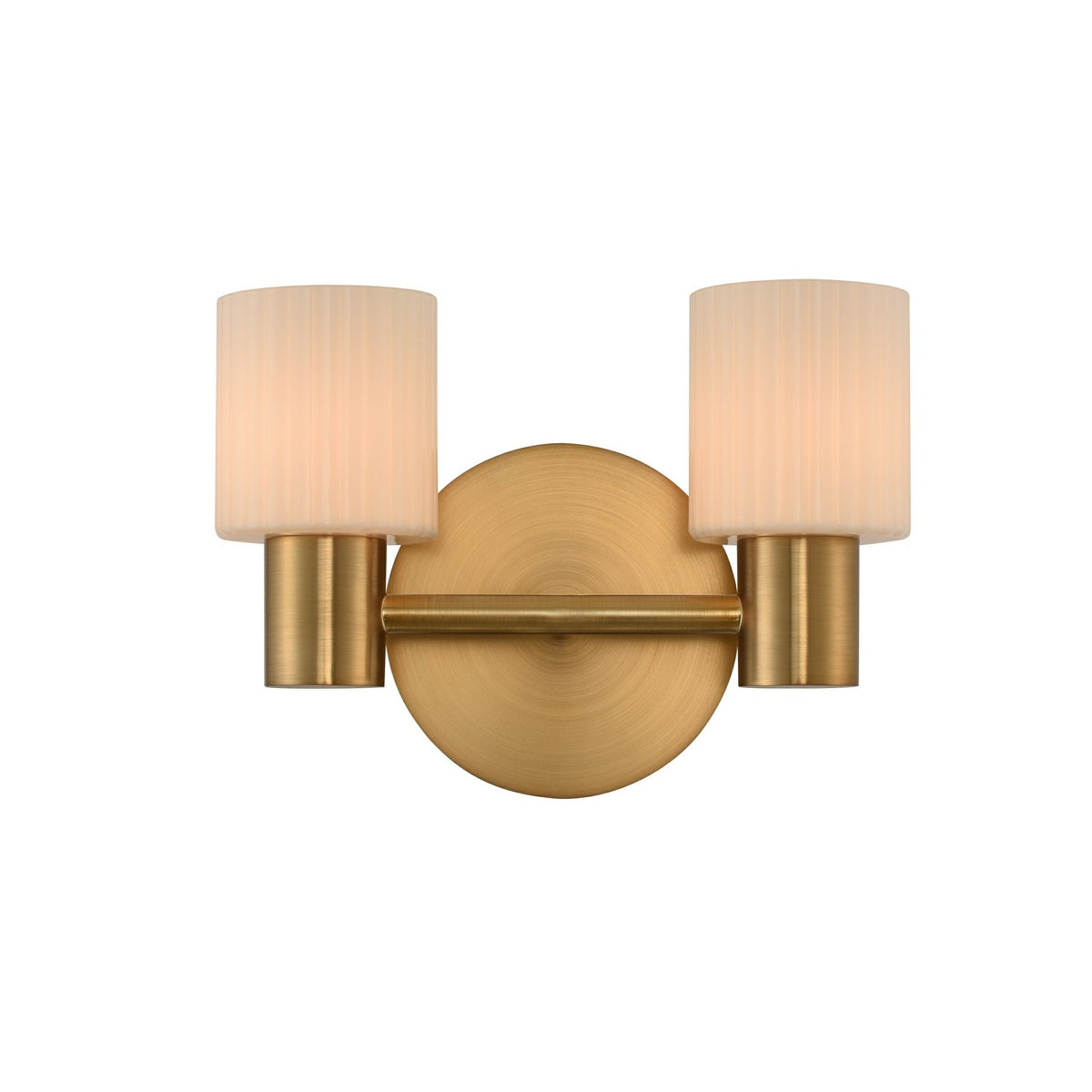 11'' Harlowe 2 Light Winter Brass Vanity Light