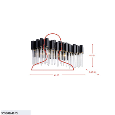 Matrix 2 Light Bath Wall sconce