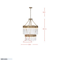 Matrix 14 Light 2-Tier Chandelier