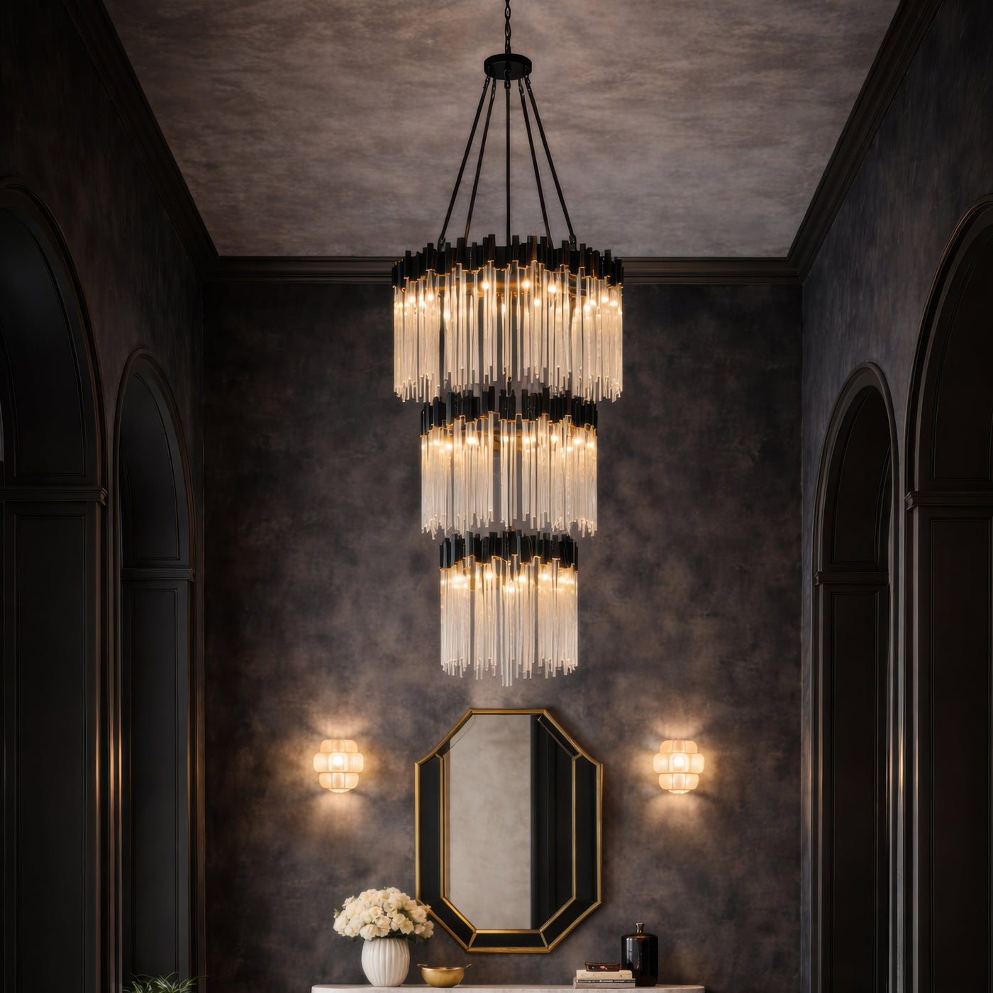 Matrix 18 Light 3-Tier Chandelier