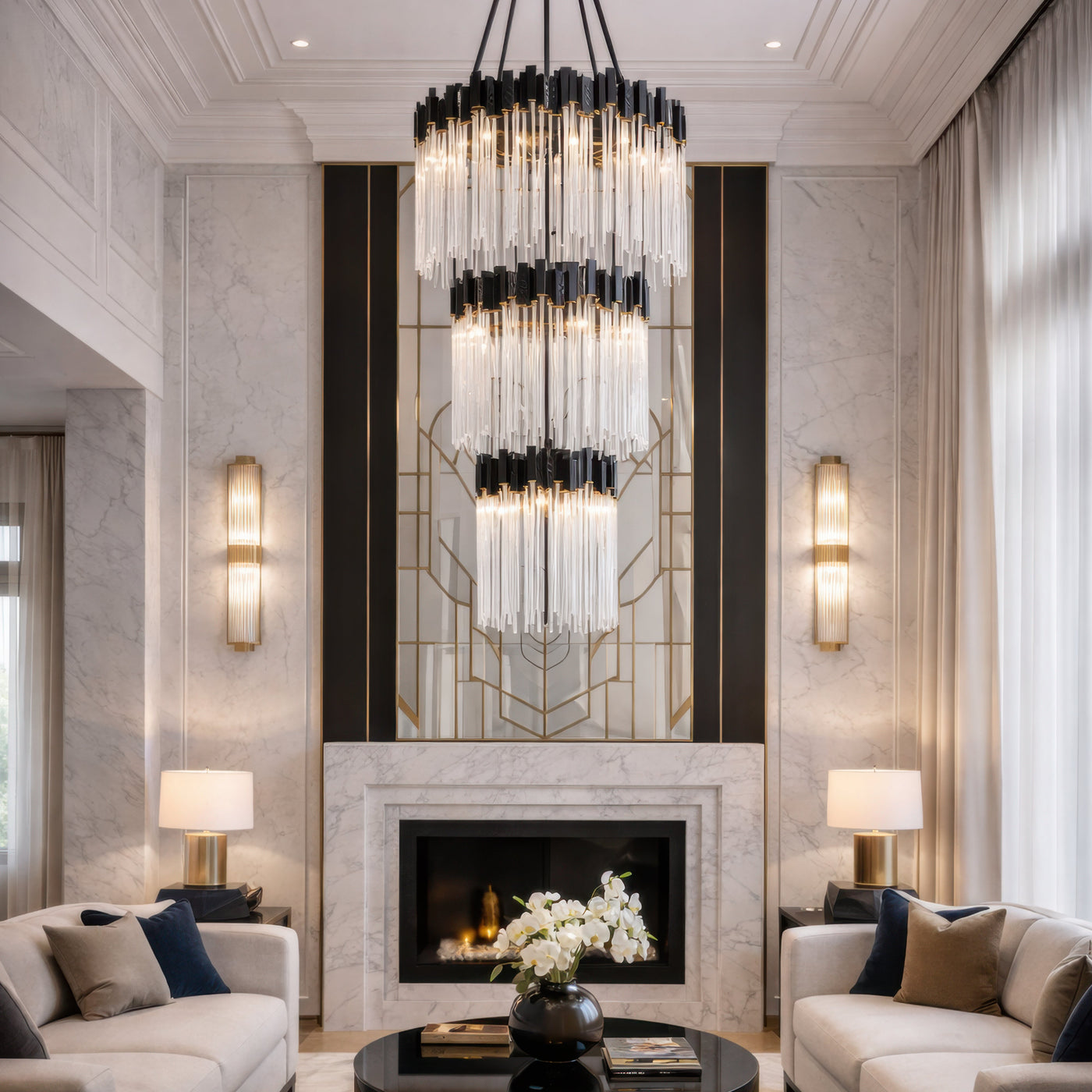 Matrix 18 Light 3-Tier Chandelier