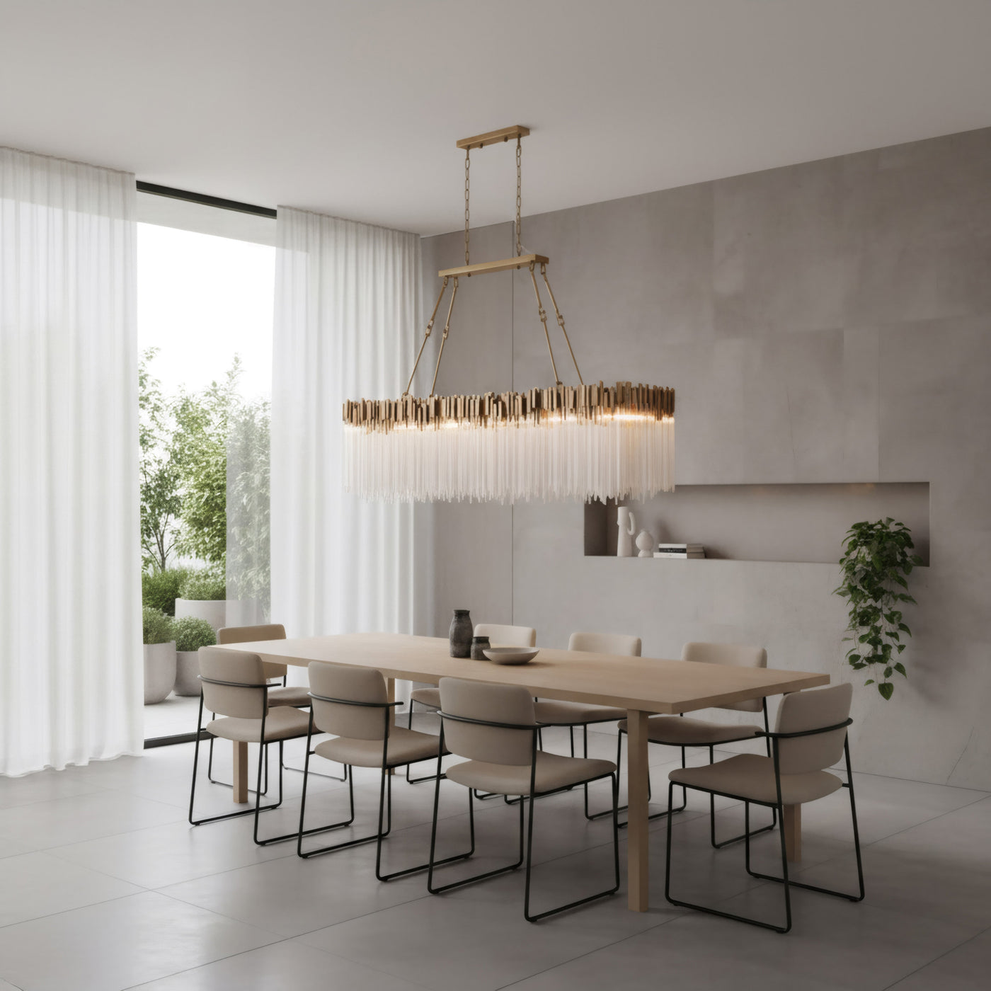Matrix 12 Light Linear Pendant