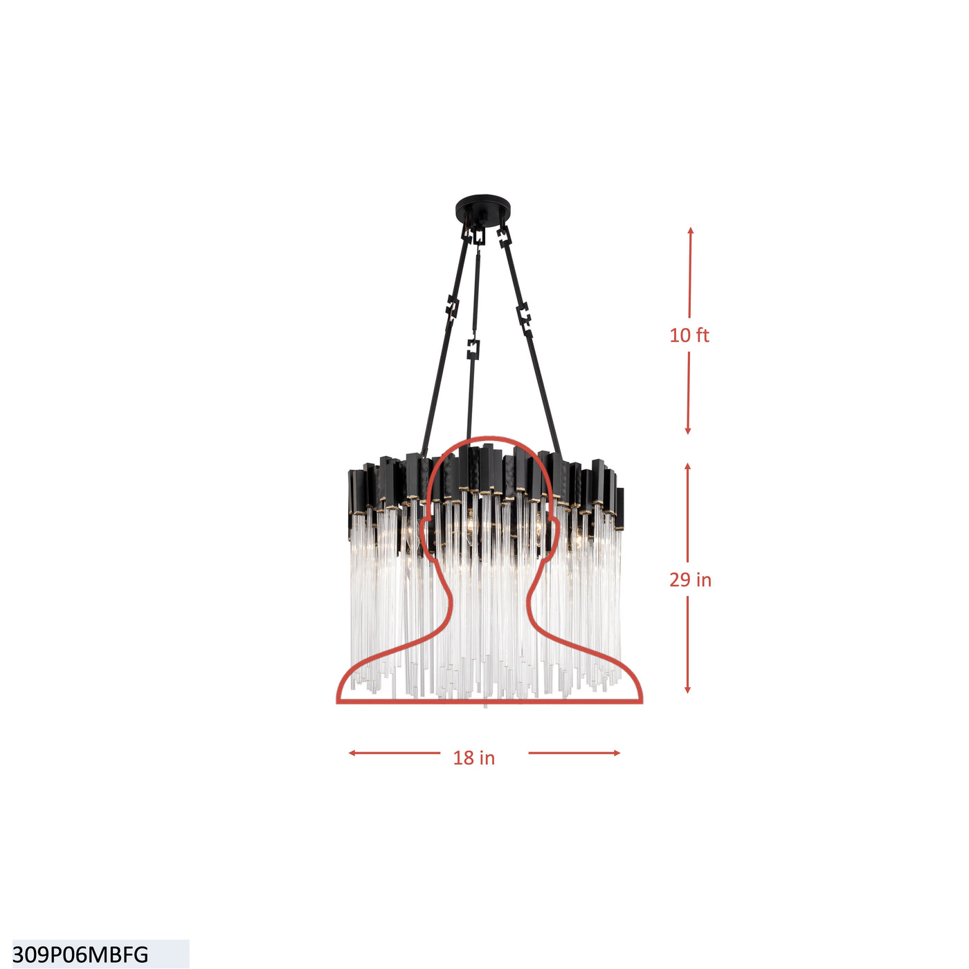Matrix 6 Light Pendant