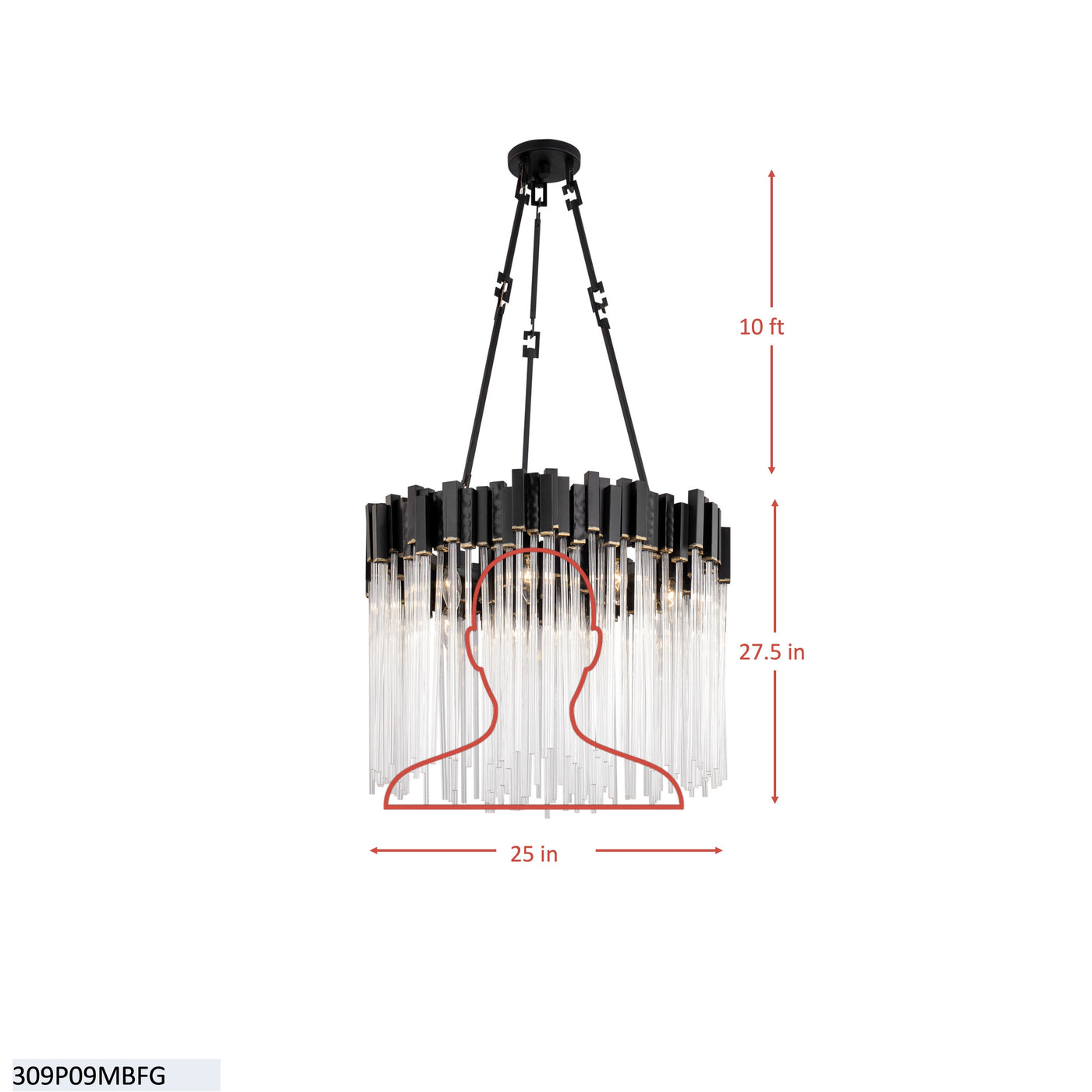 Matrix 6 Light Pendant