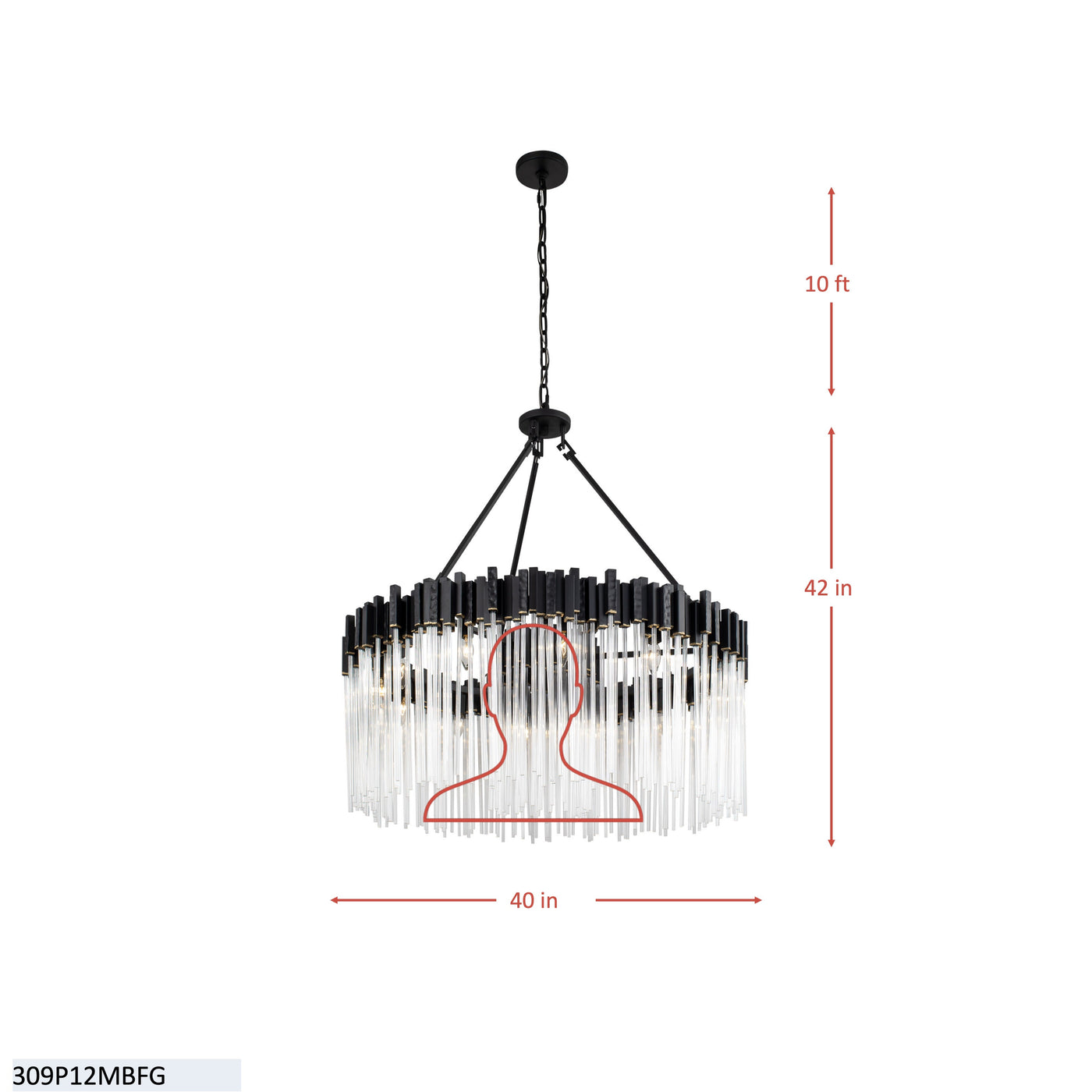 Matrix 12 Light Pendant
