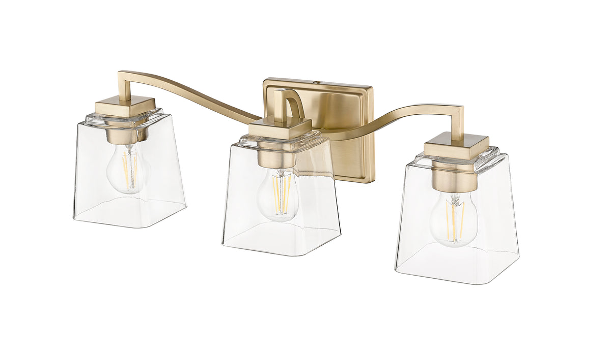 23.5'' Avenna Modern Gold 3 Light Bath Vanity