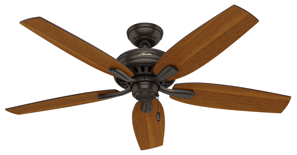 52 inch Newsome Premier Bronze Damp Rated Ceiling Fan and Pull Chain