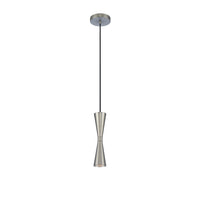 12'' Milo 1 Light Satin Nickel Pendant