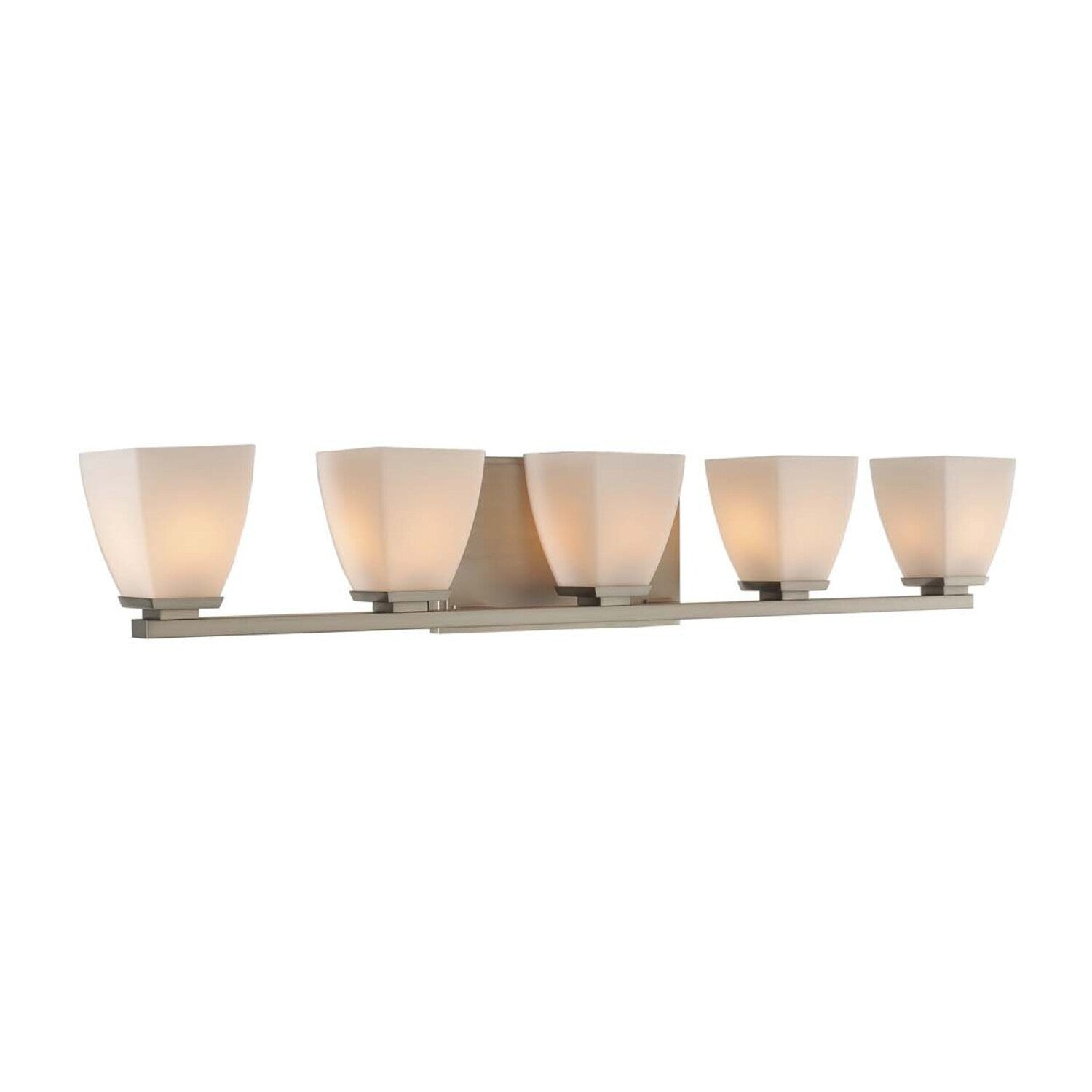 33'' Huntington 5 Light Satin Nickel Vanity Light