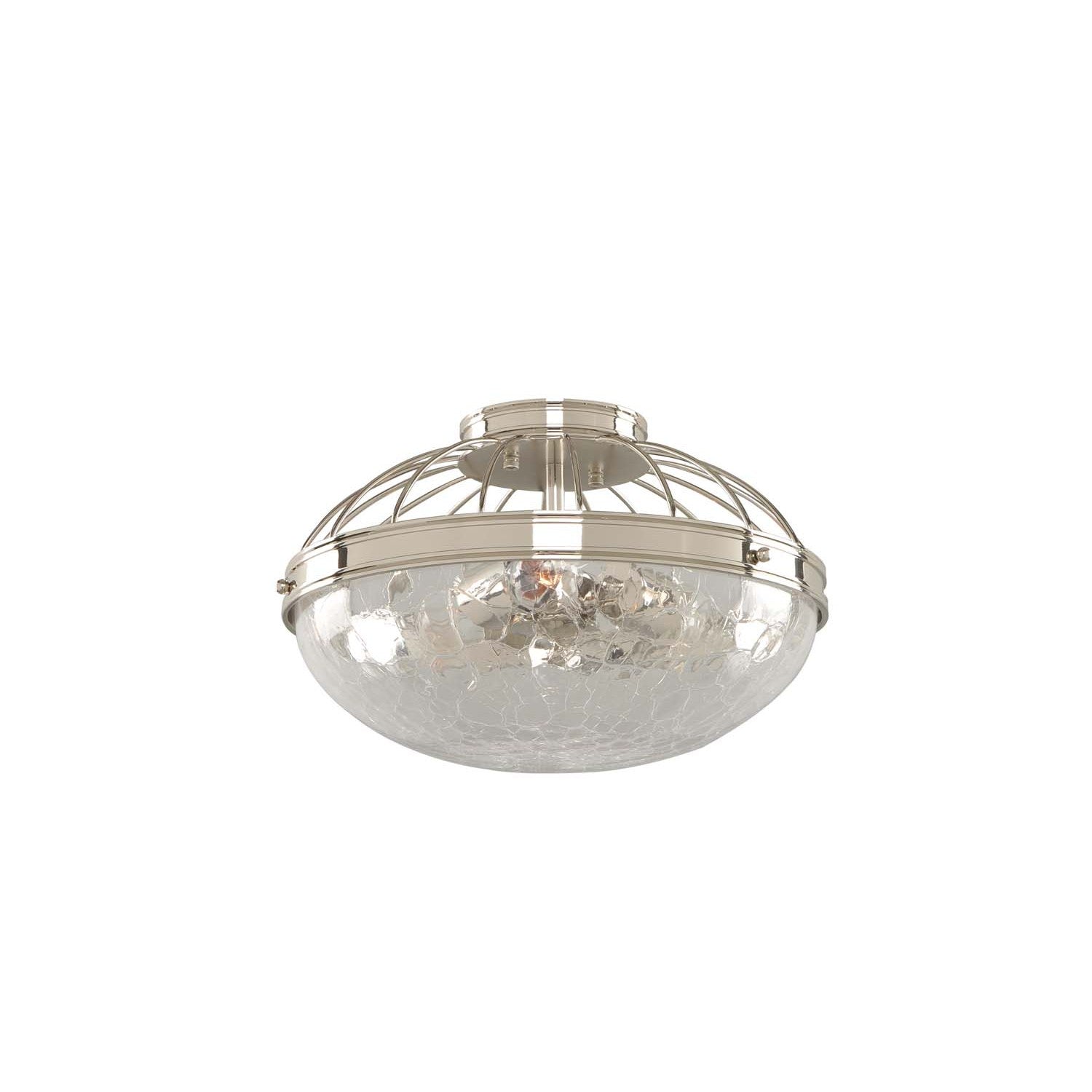 9'' Montauk 3 Light Polished Nickel Flush Mount