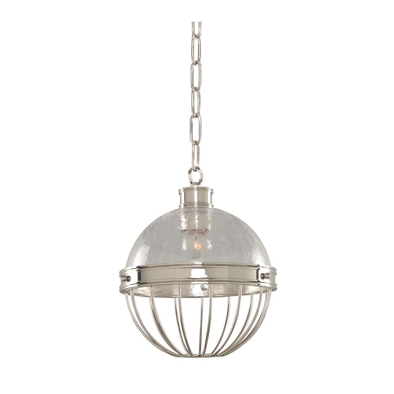 11'' Montauk 1 Light Polished Nickel Pendant