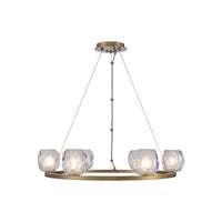 20'' Stella 6 Light Winter Brass Multi-Pendant