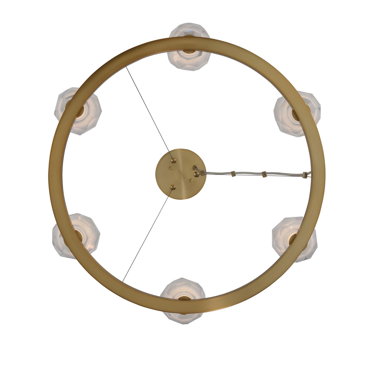 20'' Stella 6 Light Winter Brass Multi-Pendant