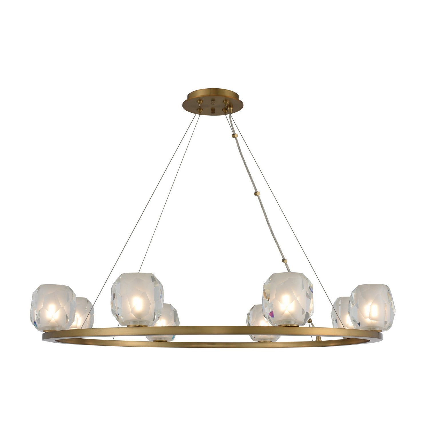 4.5'' Stella 8 Light Winter Brass Multi-Pendant