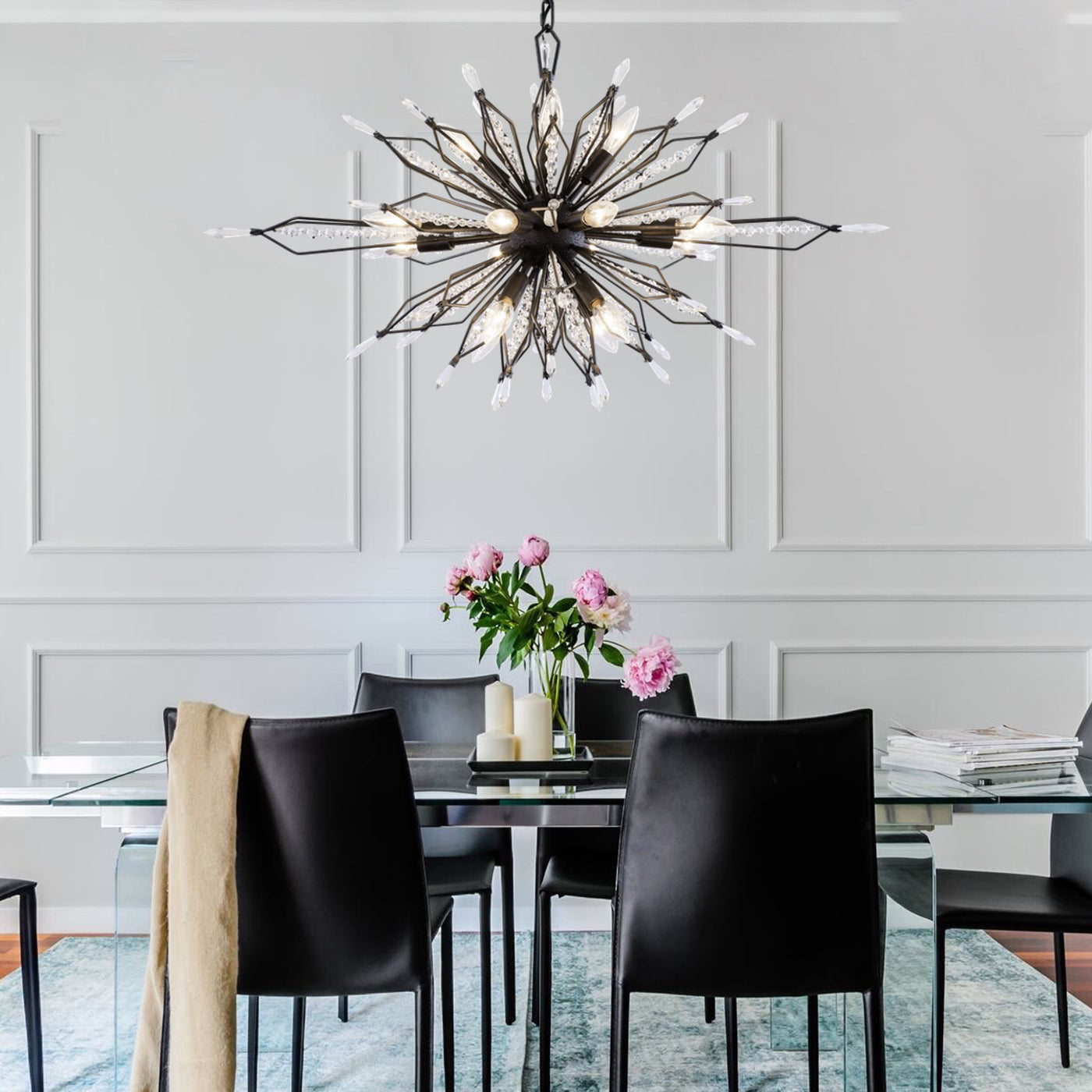 Orbital 16 Light Oval Linear Pendant
