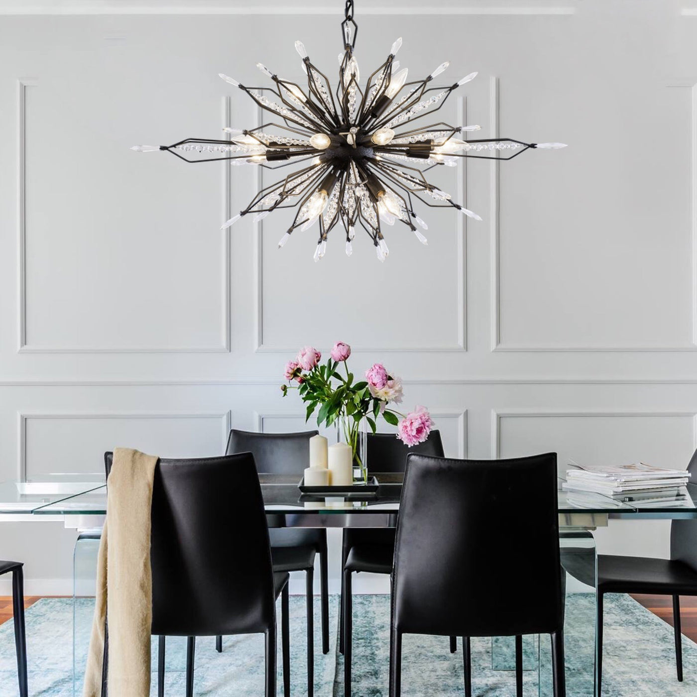 Orbital 16 Light Oval Linear Pendant