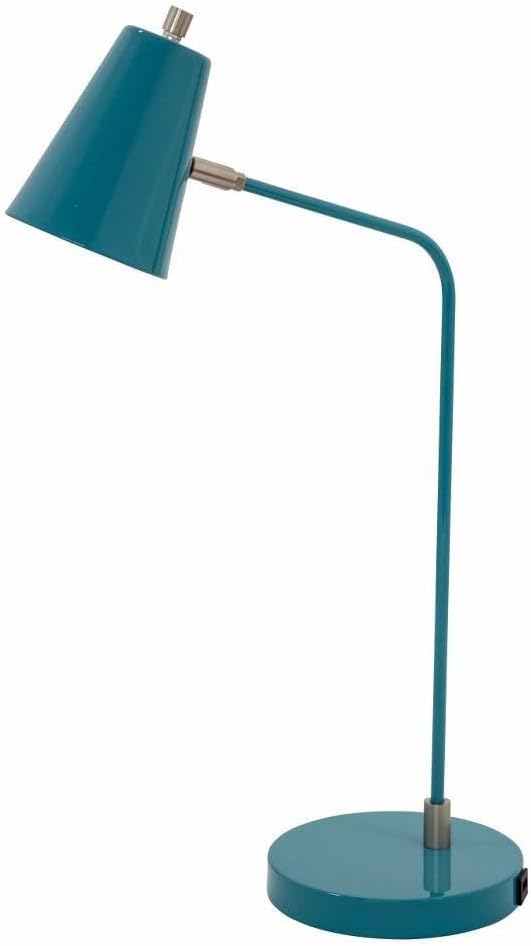 23.5-inch Kirby Teal Accent Table Lamp
