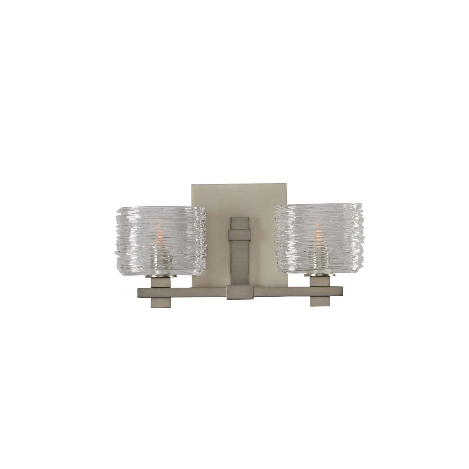 13.5'' Clearwater 2 Light Satin Nickel Vanity Light