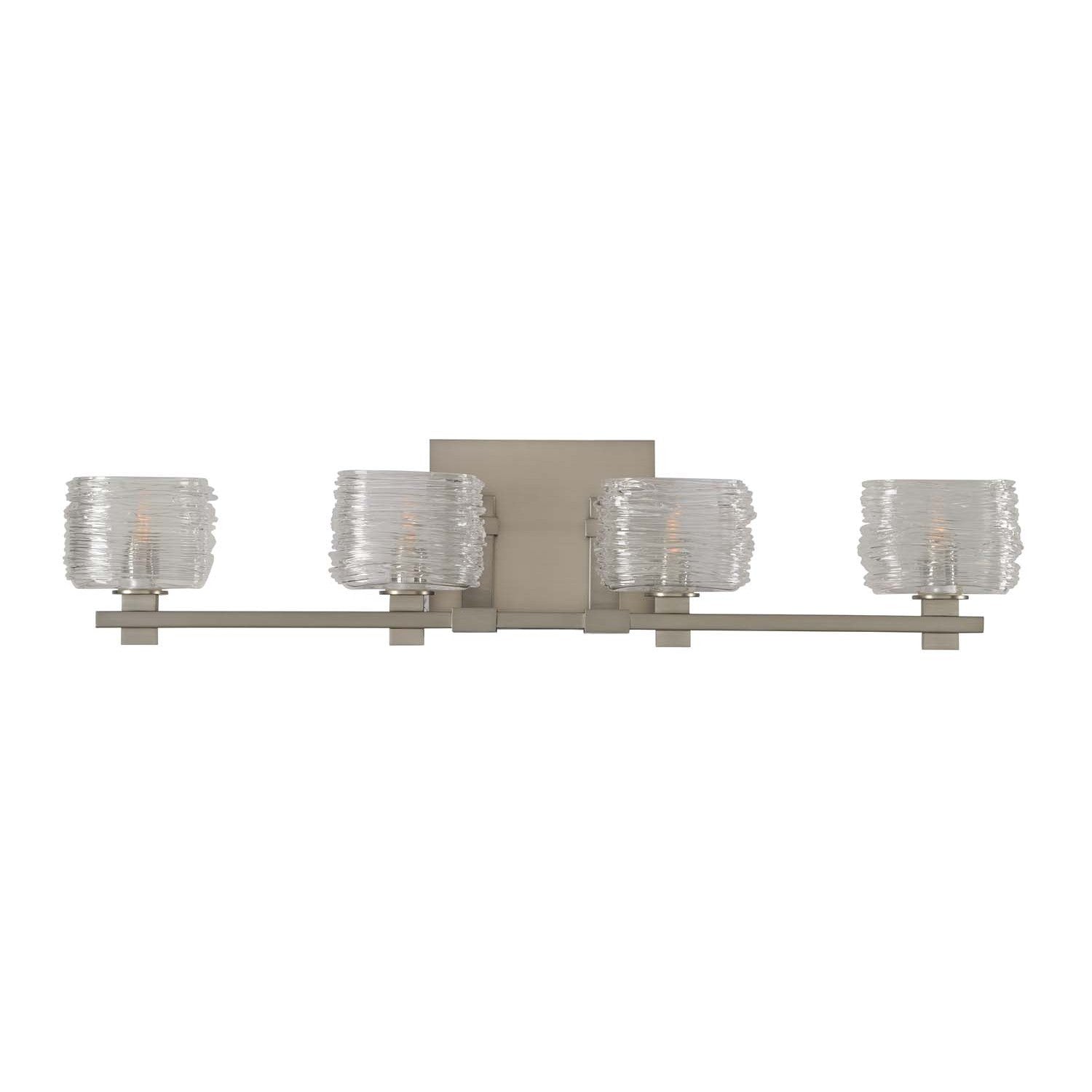 29'' Clearwater 4 Light Satin Nickel Vanity Light