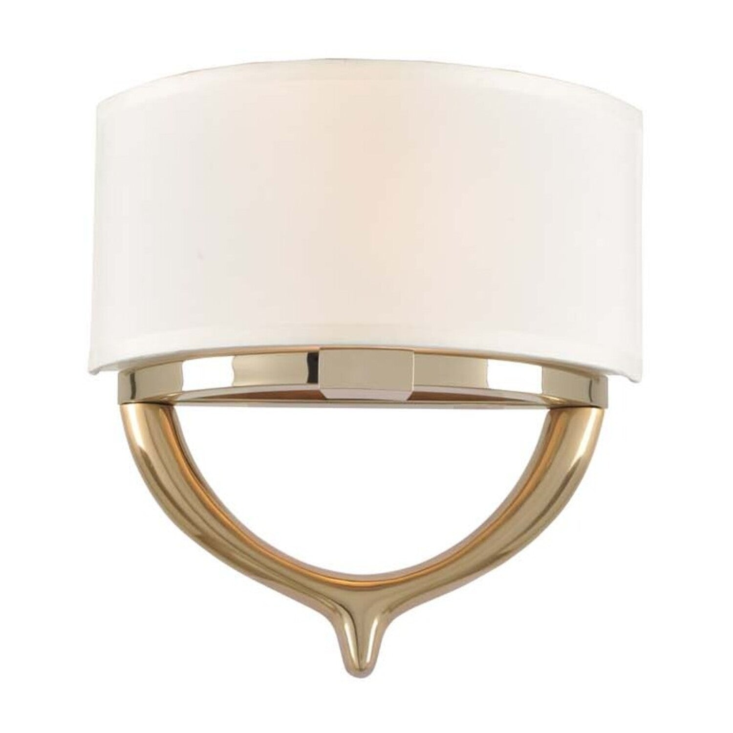 12'' Bombay 2 Light Two Tone Champagne Gold Wall Sconce