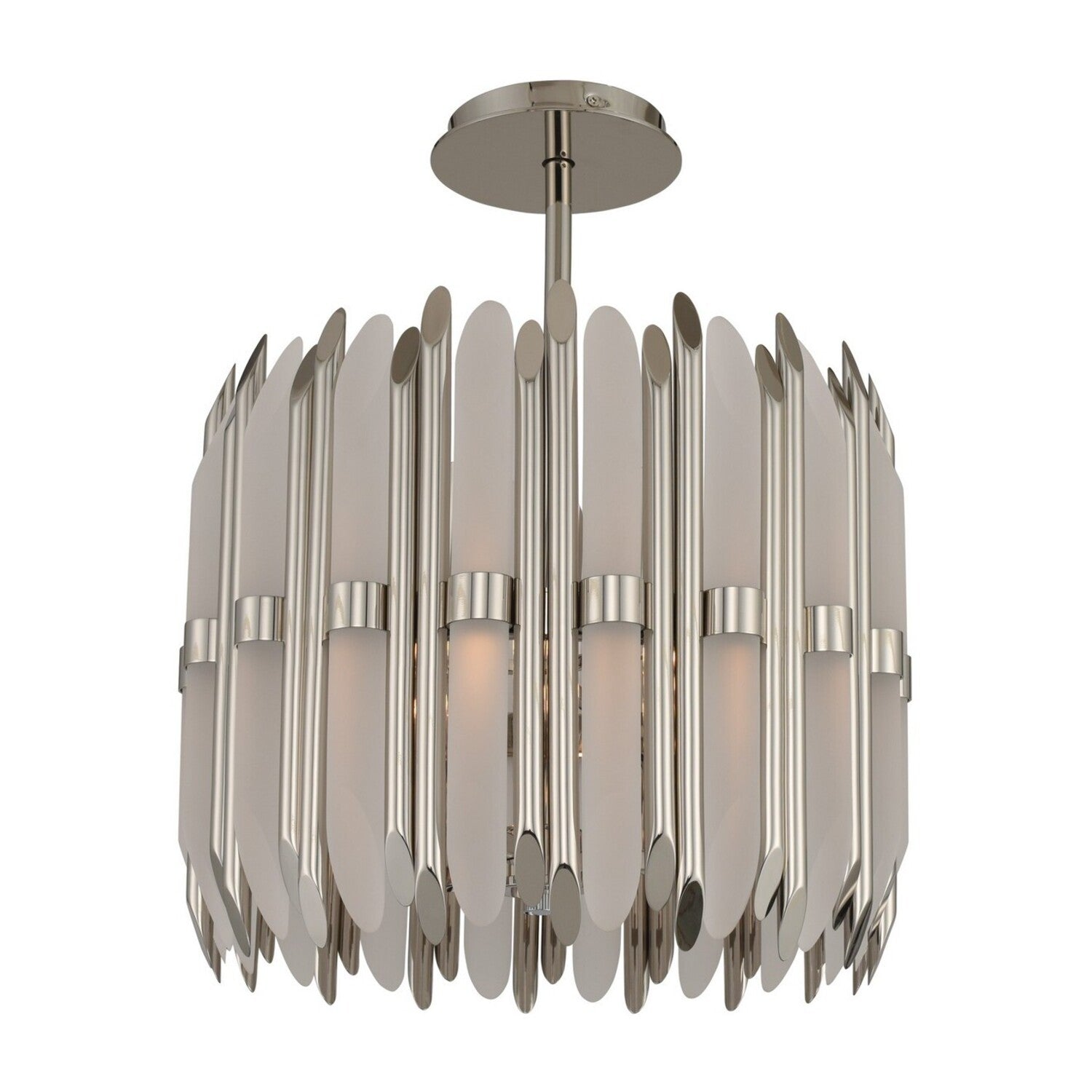 20'' Massina 12 Light Polished Nickel Pendant