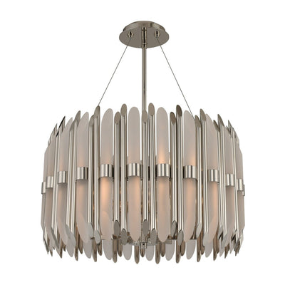 28'' Massina 6 Light Polished Nickel Pendant
