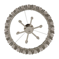 28'' Massina 6 Light Polished Nickel Pendant
